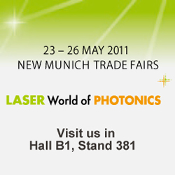 New Munich Trade Fairs Laser World of Photonics 2011